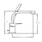 Alfi Brand Polished Chrome Deck Mount Tub Filler and Round Hand Held Shower Head AB2703-PC - alternate 2